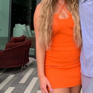 Orange beginning boutique sundress